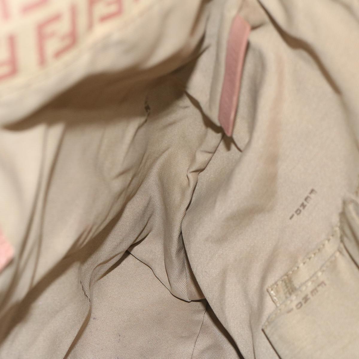 FENDI Zucchino Canvas Tote Bag Pink 8BH073 63734