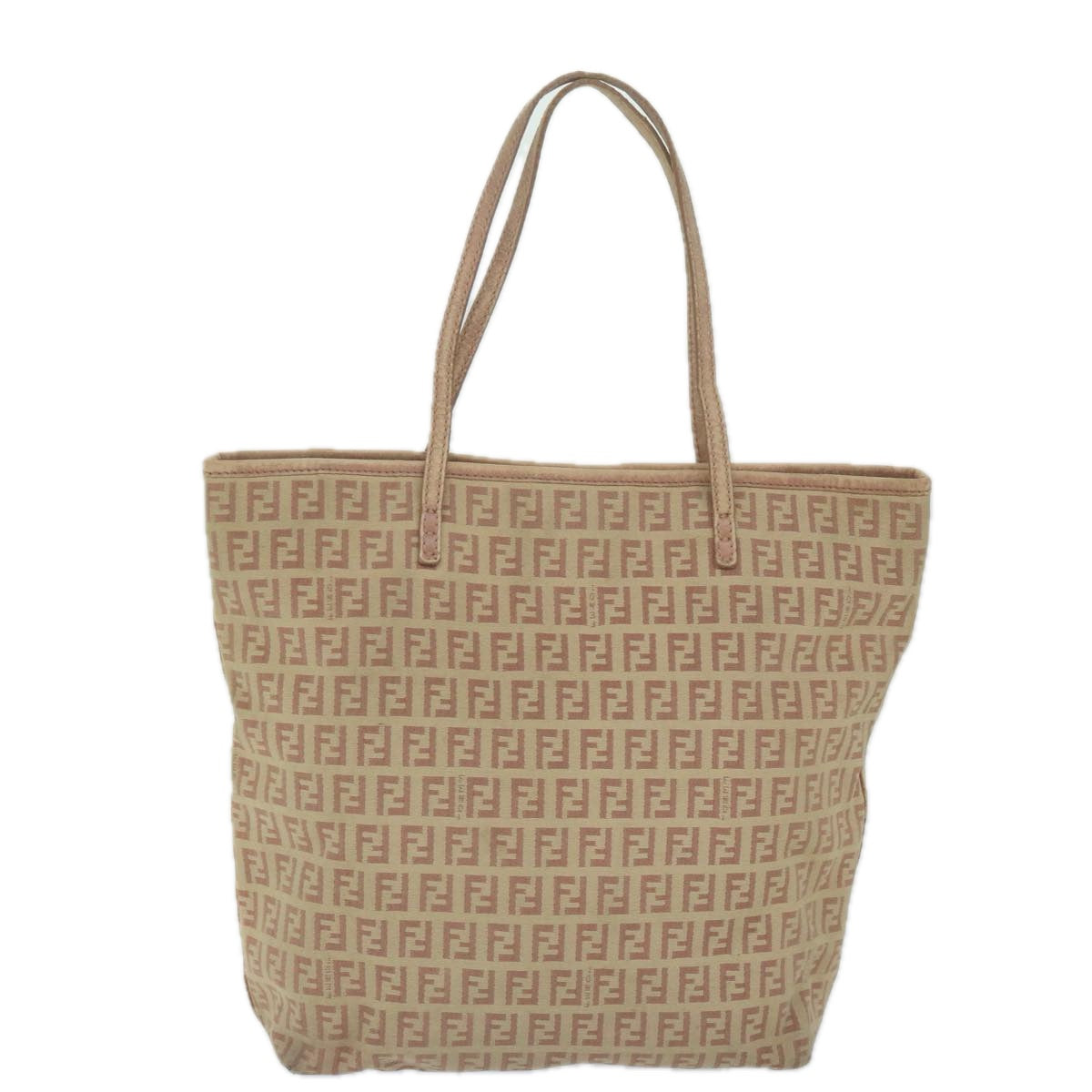 FENDI Zucchino Canvas Tote Bag Pink 8BH073 63734