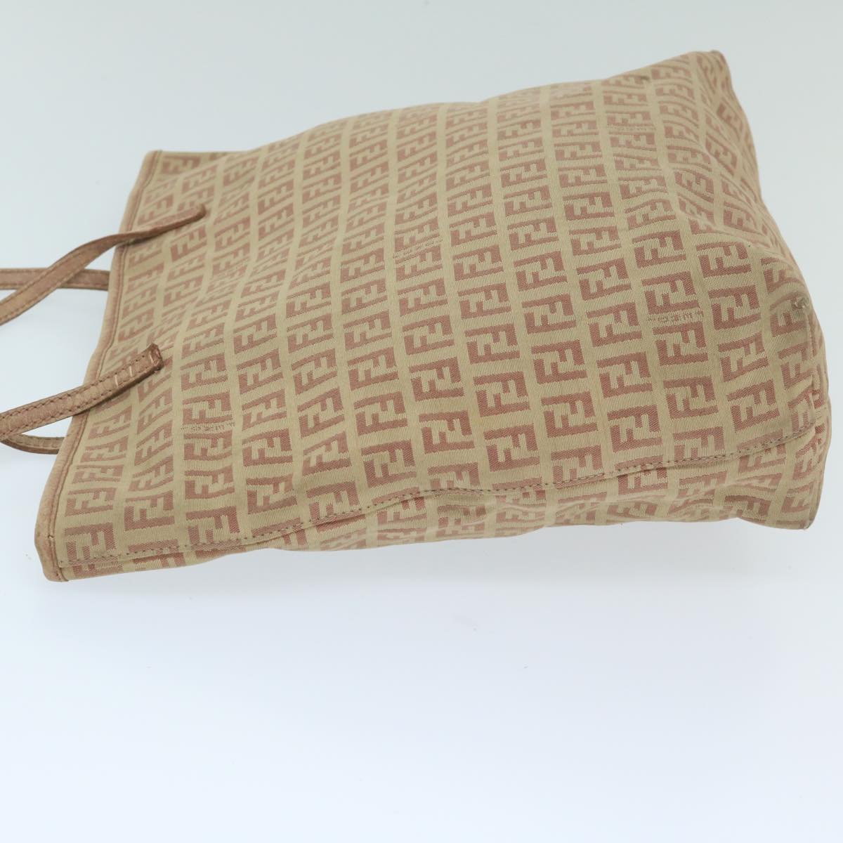 FENDI Zucchino Canvas Tote Bag Pink 8BH073 63734