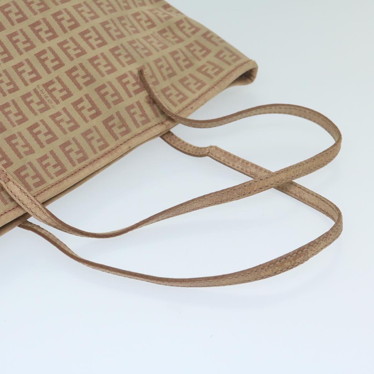 FENDI Zucchino Canvas Tote Bag Pink 8BH073 63734