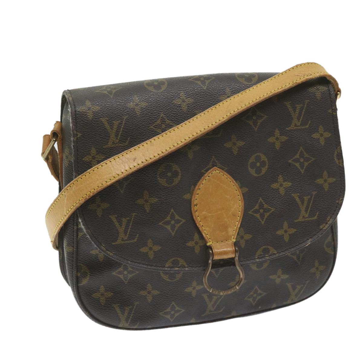 LOUIS VUITTON Monogram Saint Cloud GM Shoulder Bag M51242 LV 63737