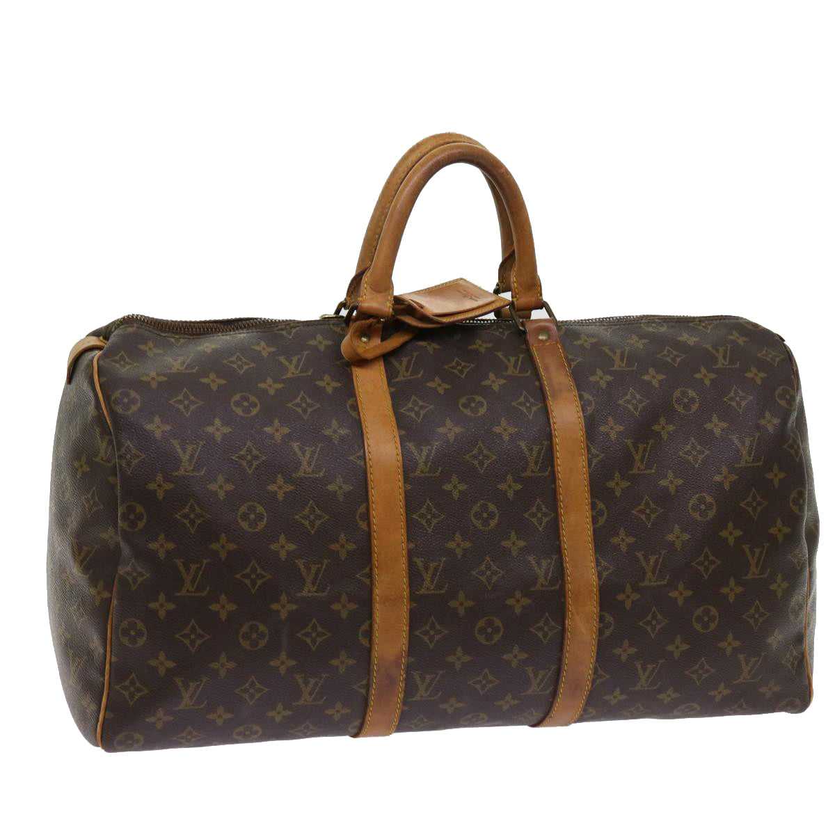 LOUIS VUITTON Monogram Keepall 50 Boston Bag M41426 LV 63781