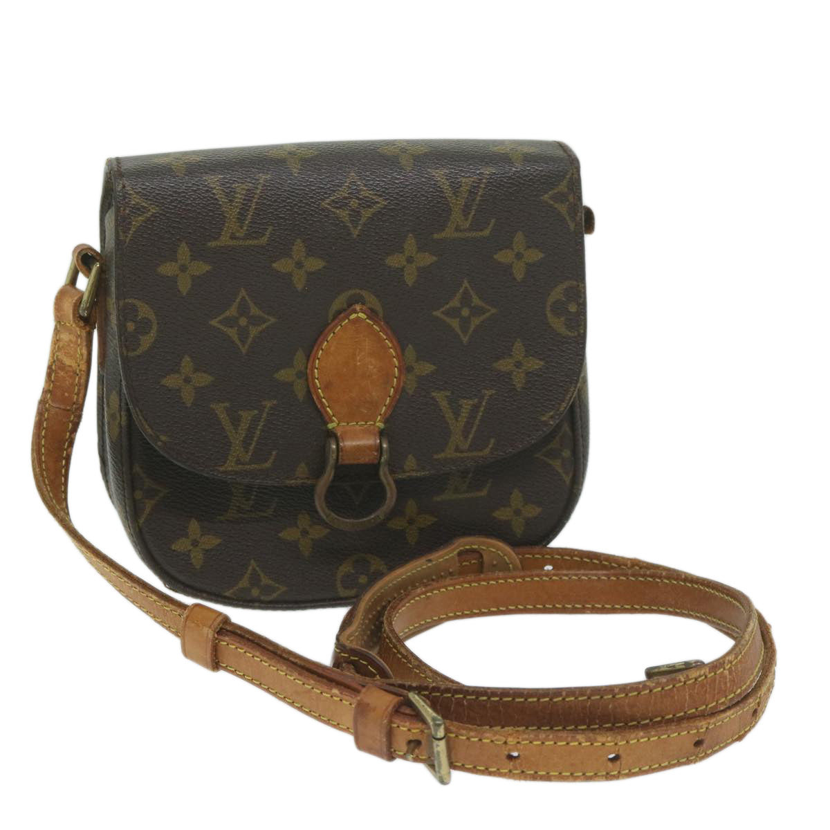 LOUIS VUITTON Monogram Saint Cloud PM Shoulder Bag M51244 LV 63838