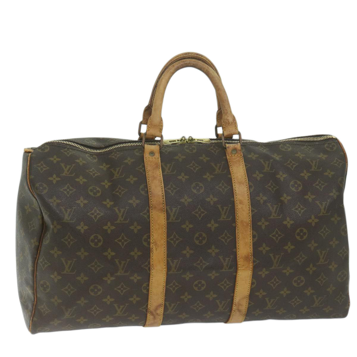LOUIS VUITTON Monogram Keepall 50 Boston Bag M41426 LV 63879