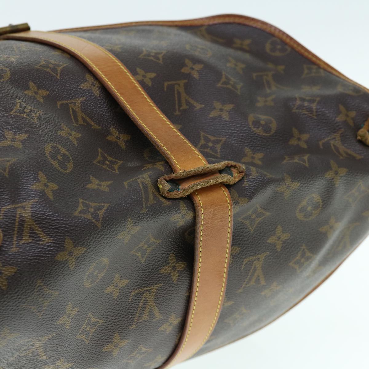 LOUIS VUITTON Monogram Saumur 35 Shoulder Bag M42254 LV 63956