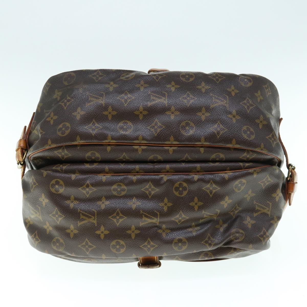 LOUIS VUITTON Monogram Saumur 35 Shoulder Bag M42254 LV 63956