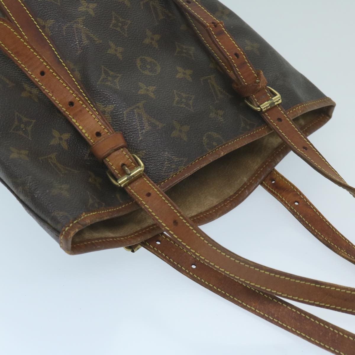 LOUIS VUITTON Monogram Bucket GM Shoulder Bag M42236 LV 63968