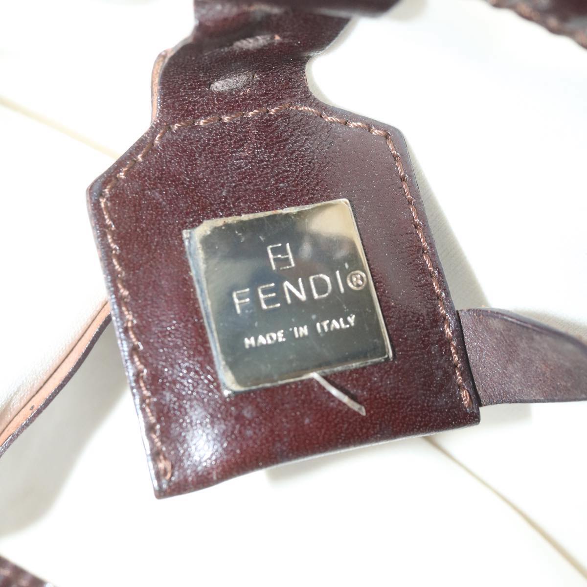 FENDI Zucca Canvas Tote Bag Beige 63991