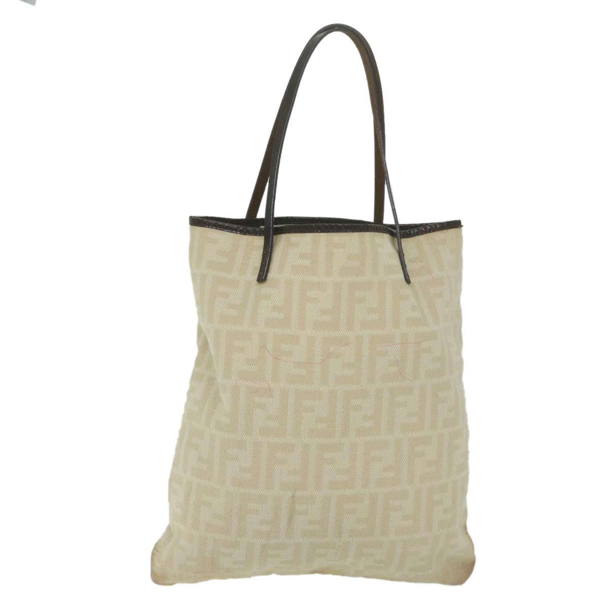 FENDI Zucca Canvas Tote Bag Beige 63991