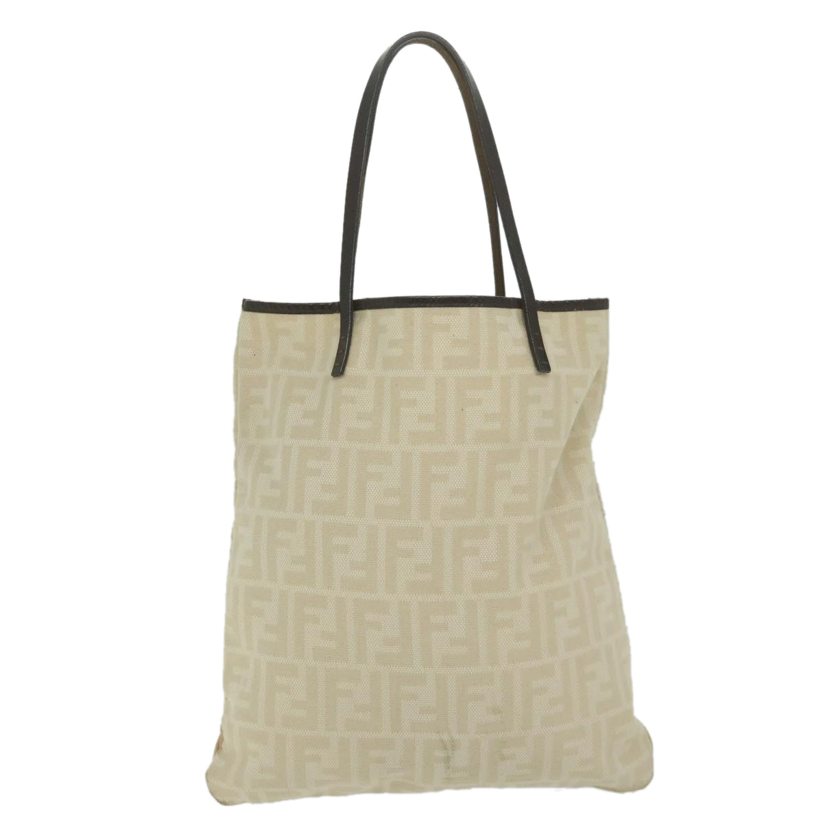 FENDI Zucca Canvas Tote Bag Beige 63991