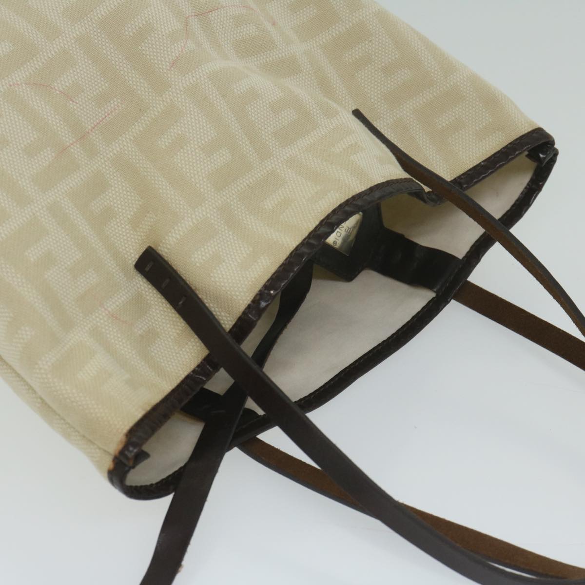 FENDI Zucca Canvas Tote Bag Beige 63991