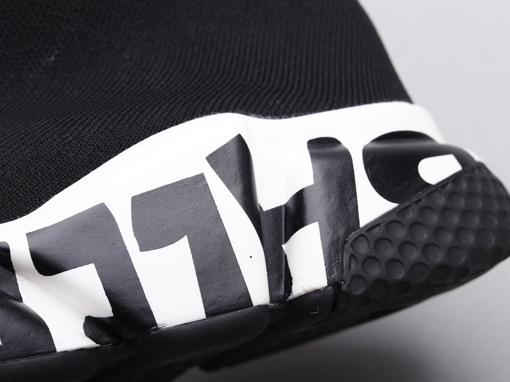 GLM - Bla Socks Shoes Black and White Sneaker