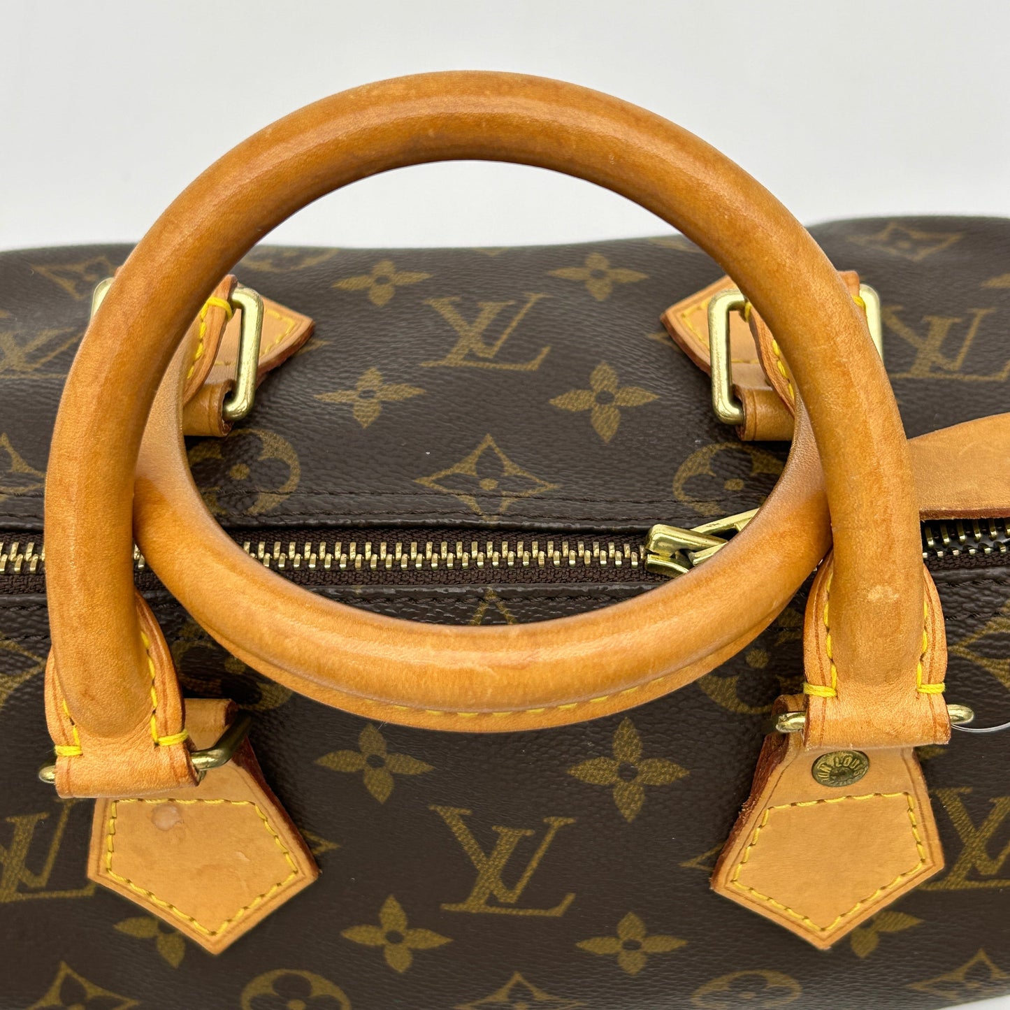 Louis Vuitton Monogram Speedy 25 Brown Boston Bag