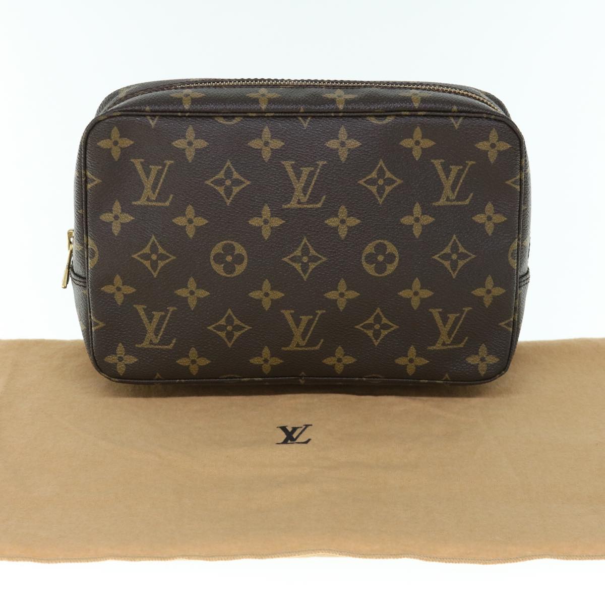 LOUIS VUITTON Monogram Trousse Toilette 23 Clutch Bag M47524 LV 64044A