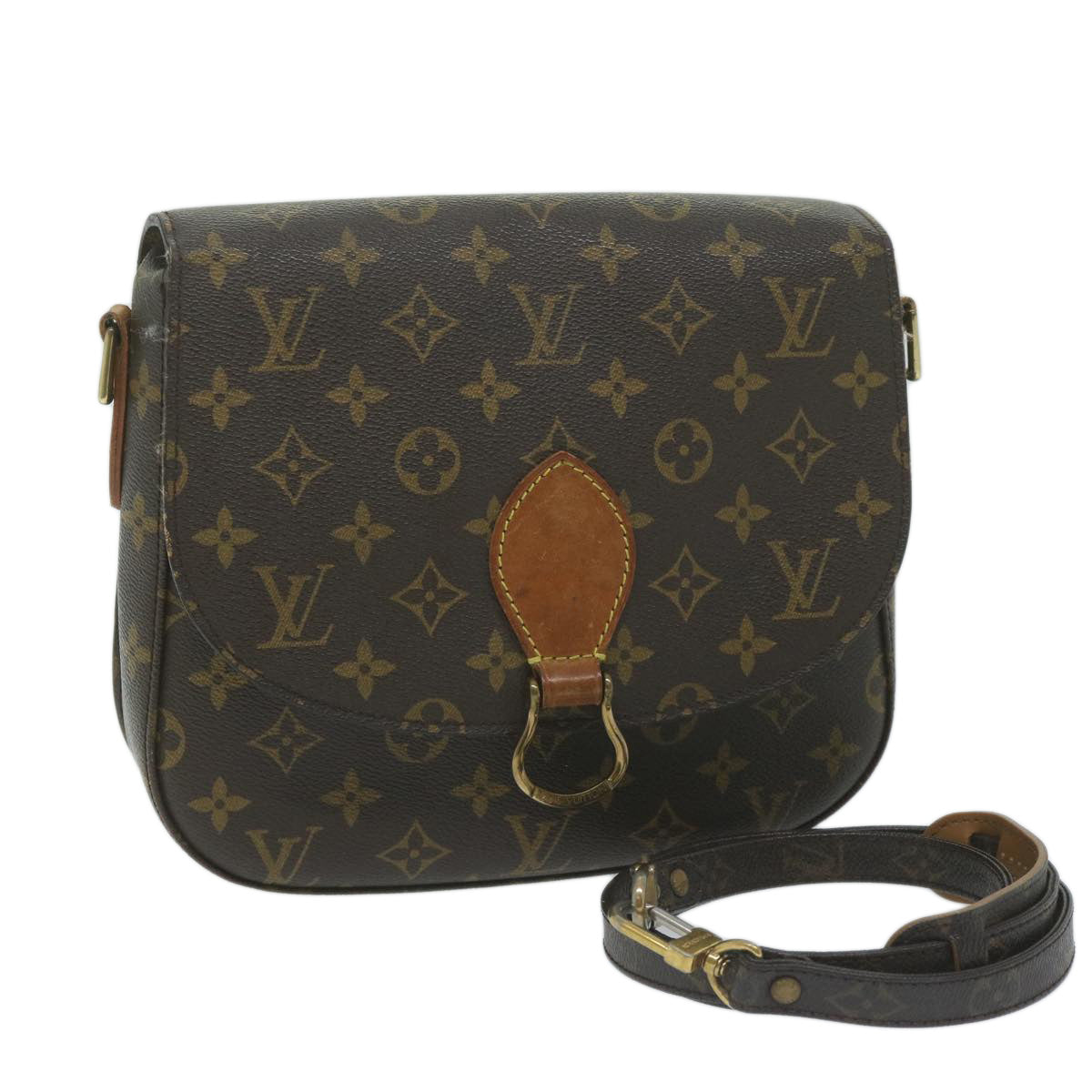 LOUIS VUITTON Monogram Saint Cloud GM Shoulder Bag M51242 LV 64058