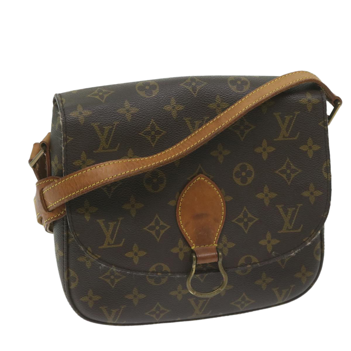 LOUIS VUITTON Monogram Saint Cloud GM Shoulder Bag M51242 LV 64059