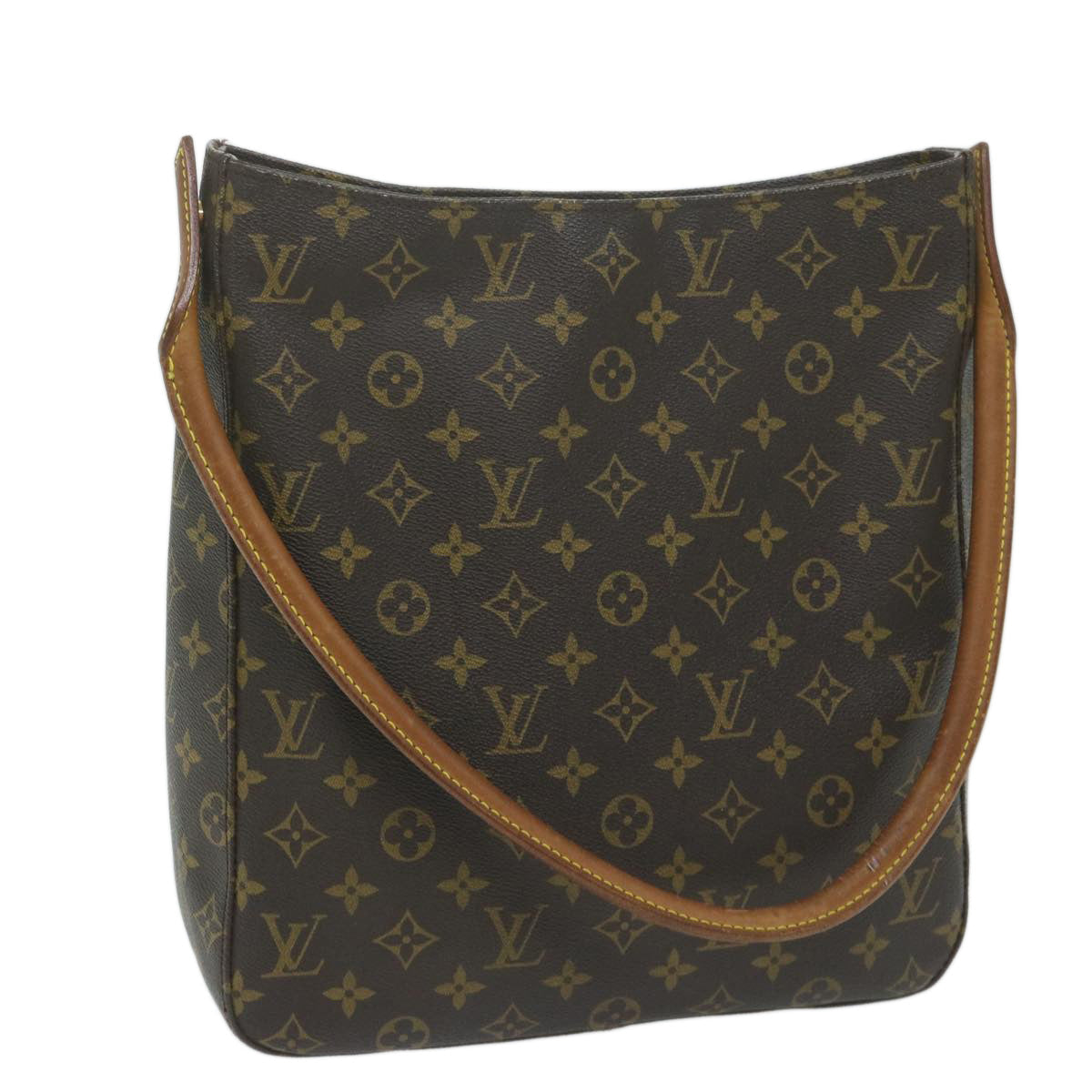 LOUIS VUITTON Monogram Looping GM Shoulder Bag M51145 LV 64071