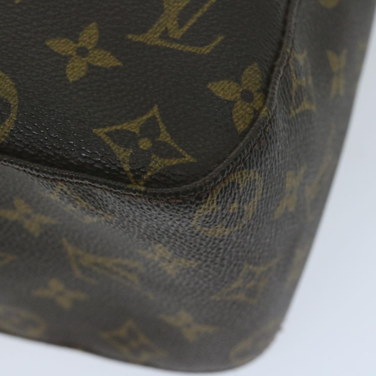LOUIS VUITTON Monogram Looping GM Shoulder Bag M51145 LV 64071