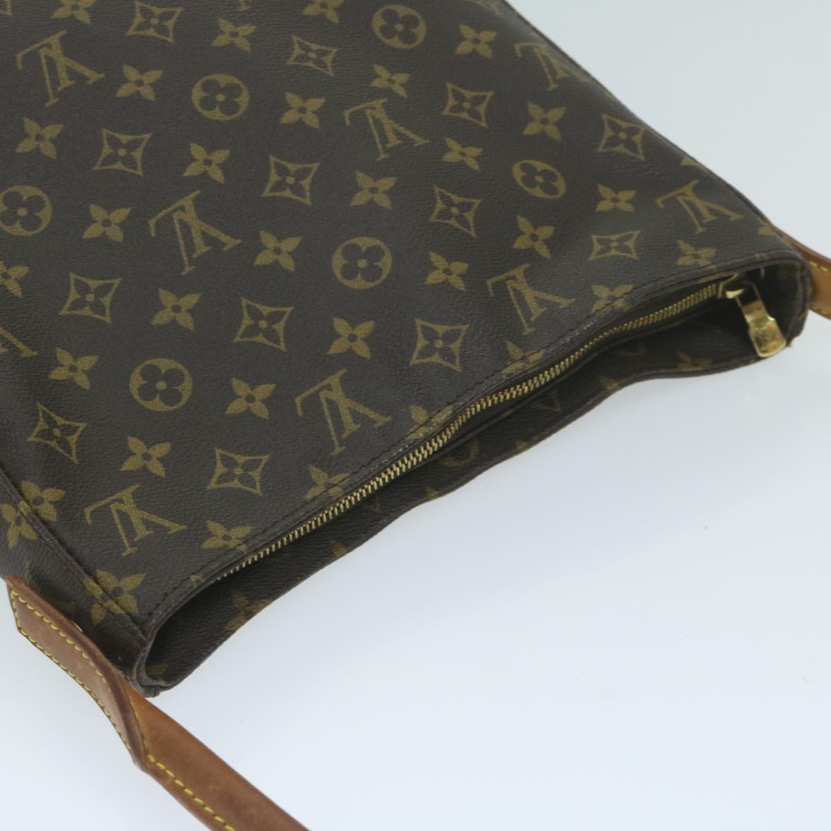 LOUIS VUITTON Monogram Looping GM Shoulder Bag M51145 LV 64071
