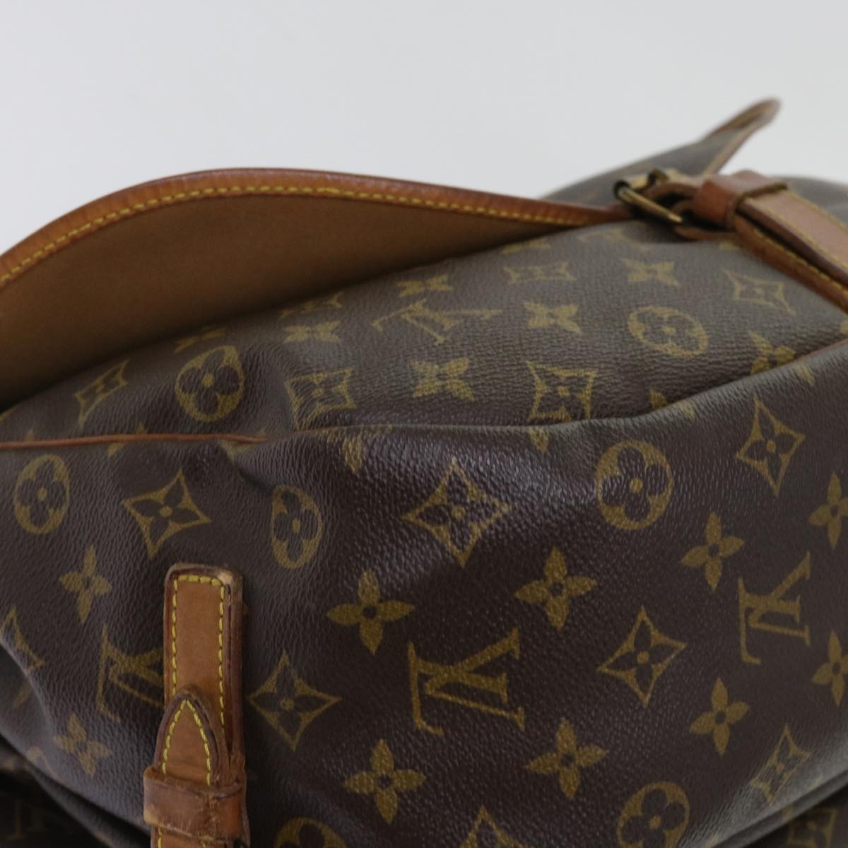 LOUIS VUITTON Monogram Saumur 35 Shoulder Bag M42254 LV 64074