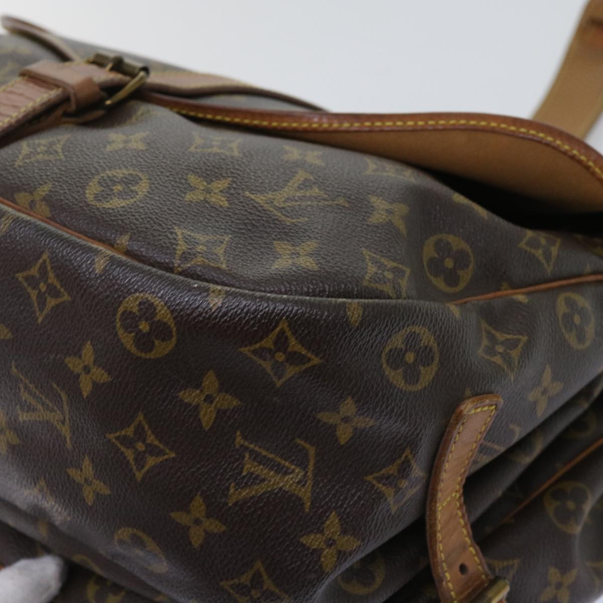 LOUIS VUITTON Monogram Saumur 35 Shoulder Bag M42254 LV 64074