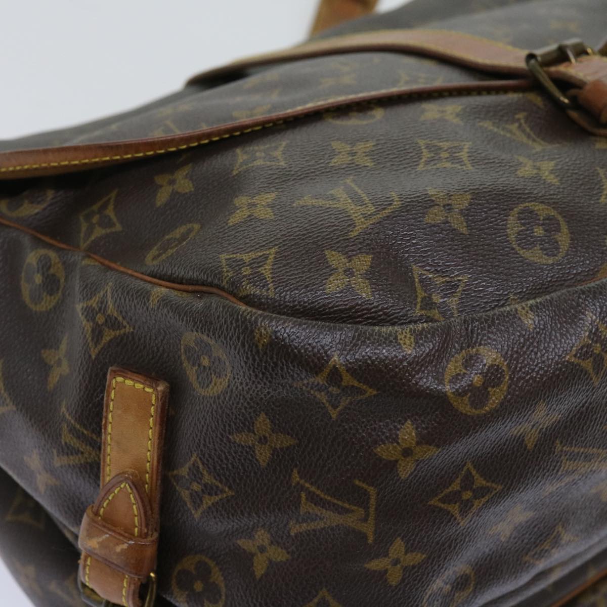 LOUIS VUITTON Monogram Saumur 35 Shoulder Bag M42254 LV 64074