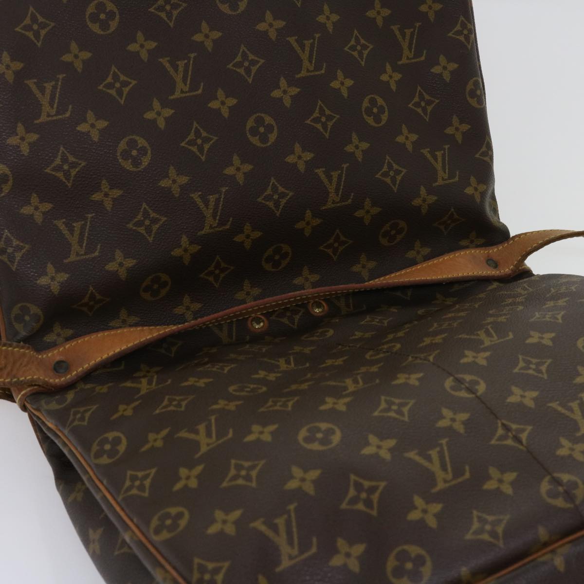 LOUIS VUITTON Monogram Saumur 35 Shoulder Bag M42254 LV 64074