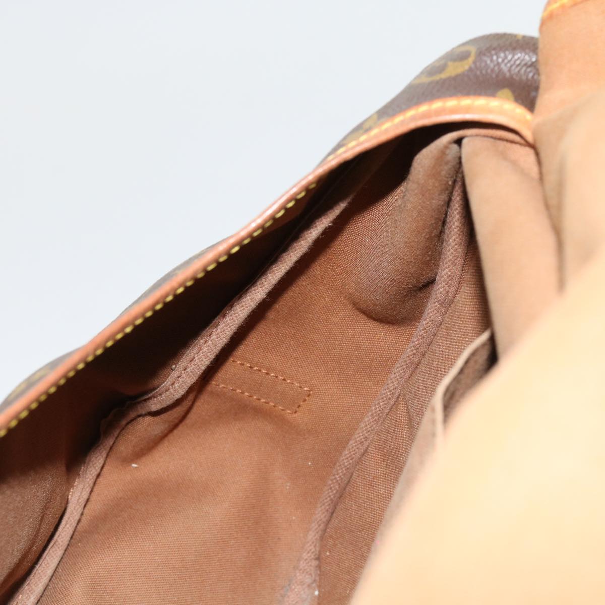 LOUIS VUITTON Monogram Saumur 35 Shoulder Bag M42254 LV 64074