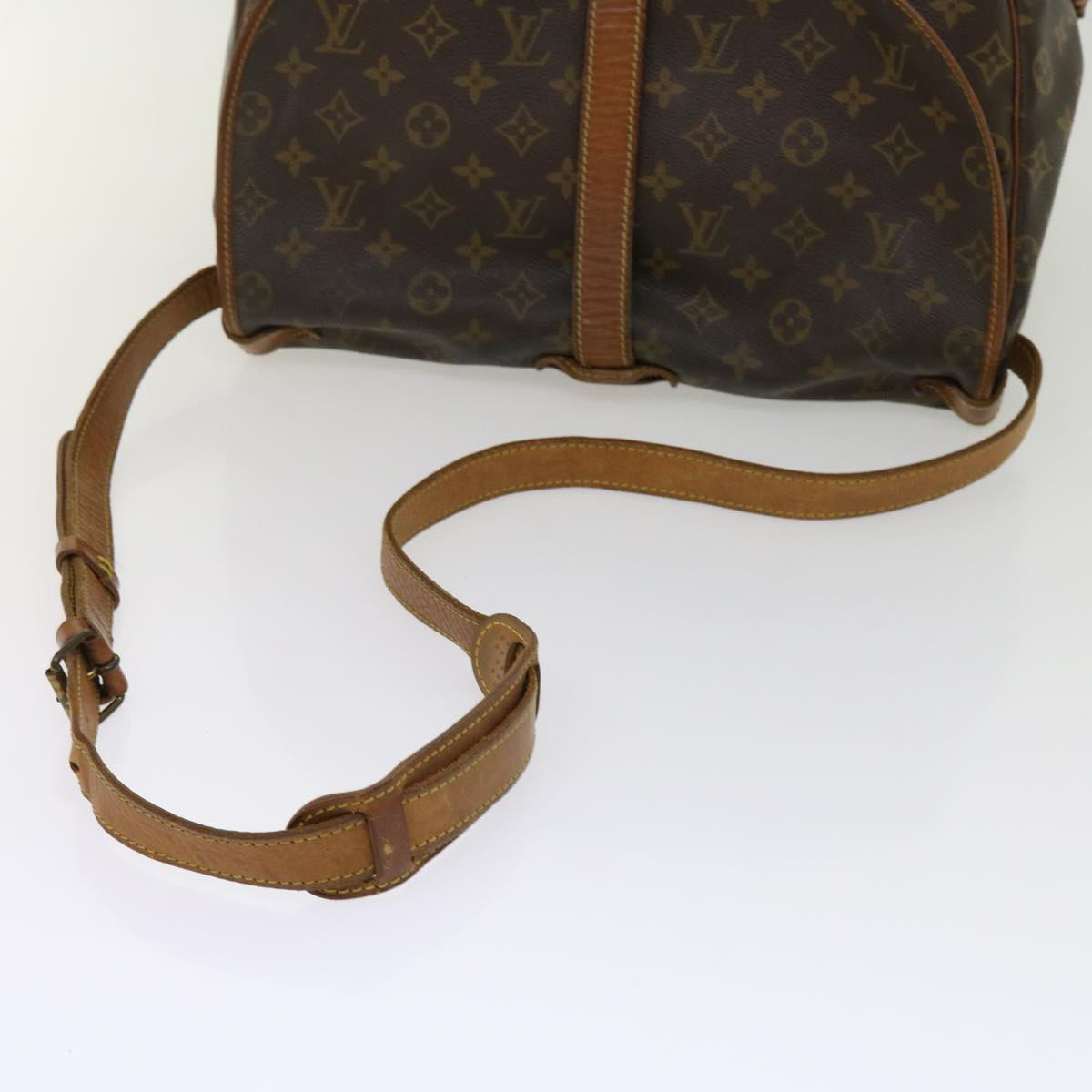LOUIS VUITTON Monogram Saumur 35 Shoulder Bag M42254 LV 64074