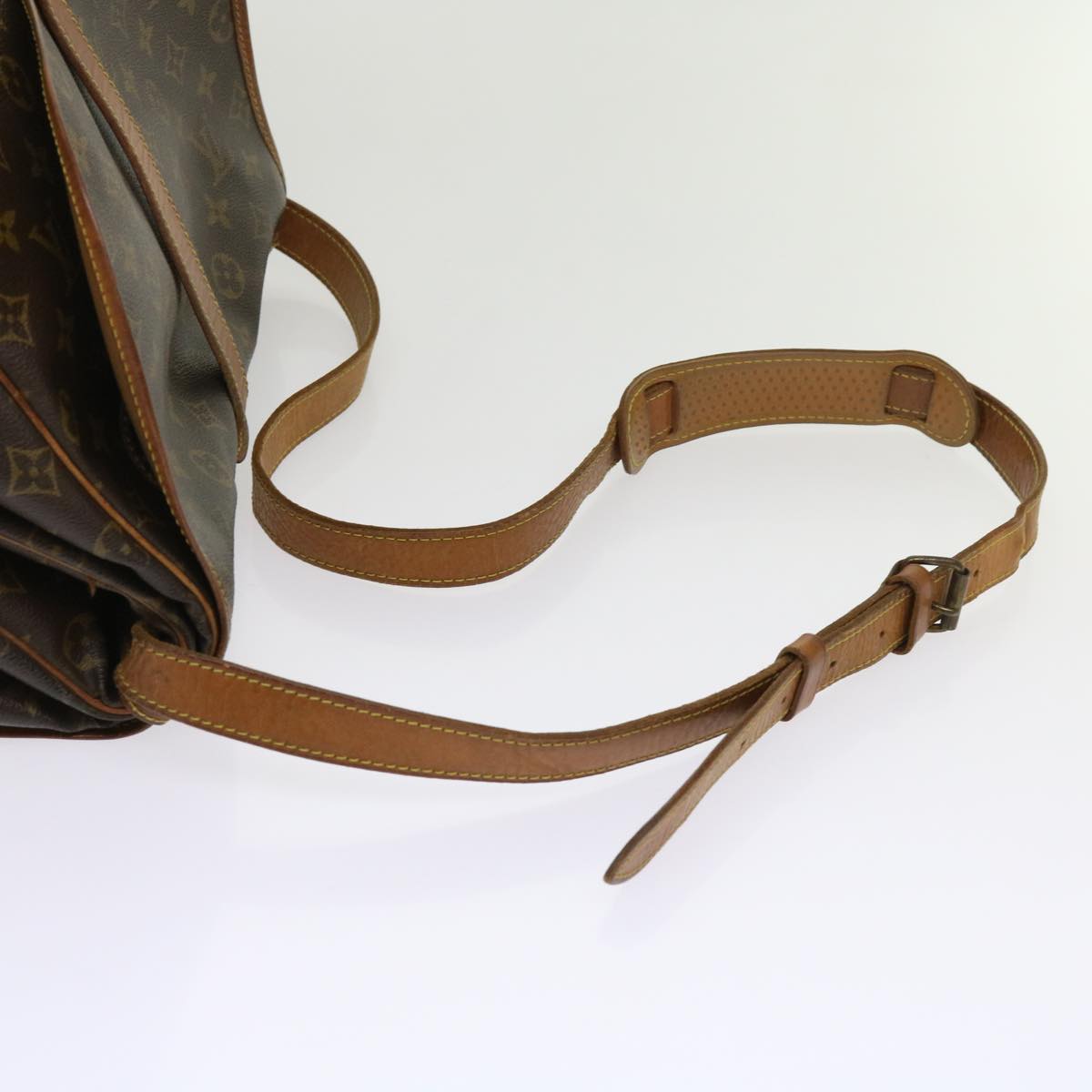 LOUIS VUITTON Monogram Saumur 35 Shoulder Bag M42254 LV 64074