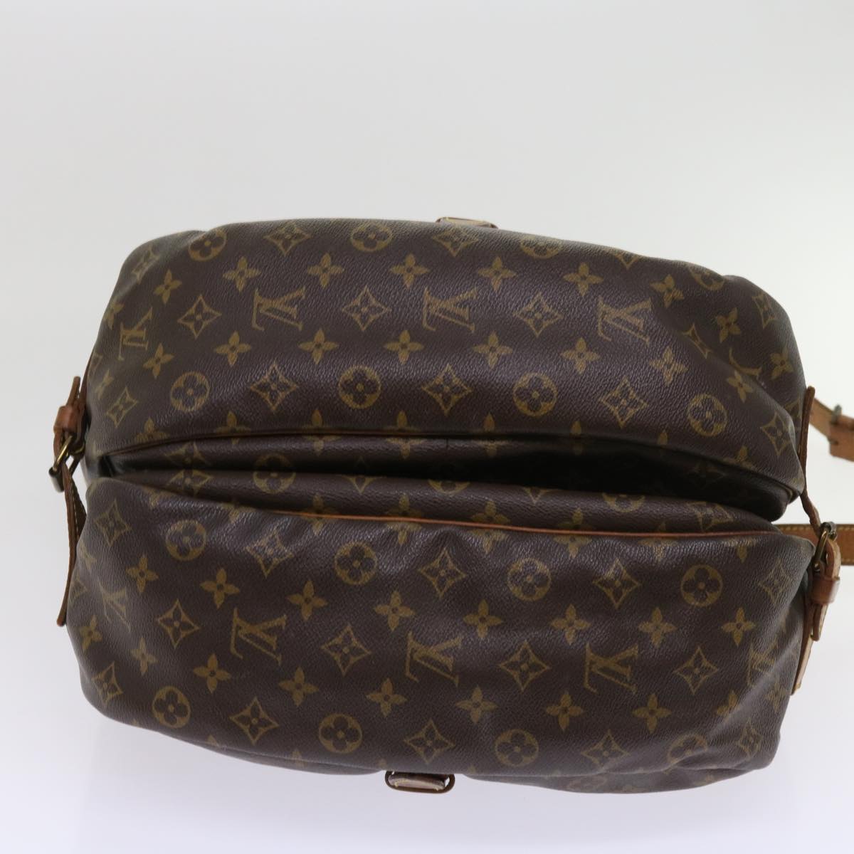 LOUIS VUITTON Monogram Saumur 35 Shoulder Bag M42254 LV 64074