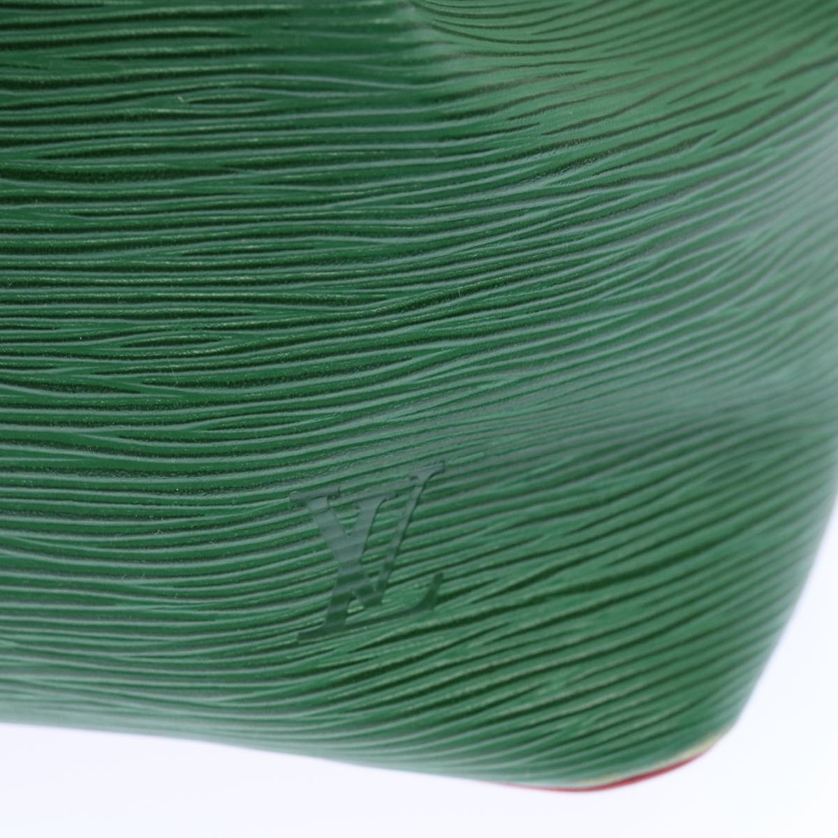 LOUIS VUITTON Epi Petit Noe Shoulder Bag Bicolor Green Red M44147 LV 64091