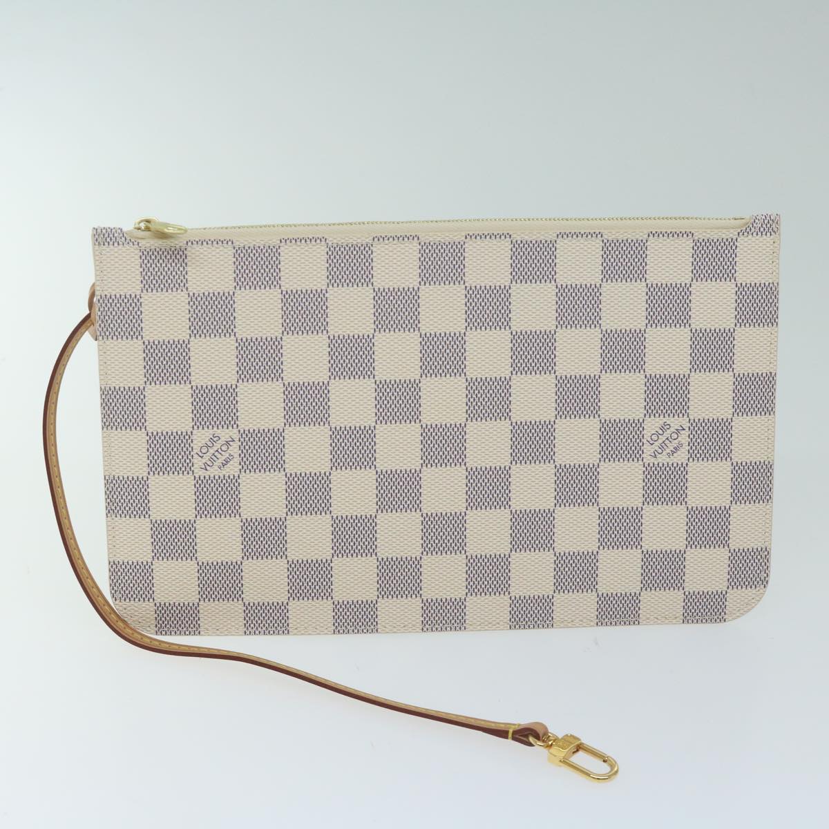 LOUIS VUITTON Damier Azur Neverfull MM Tote Bag N41605 LV 64098