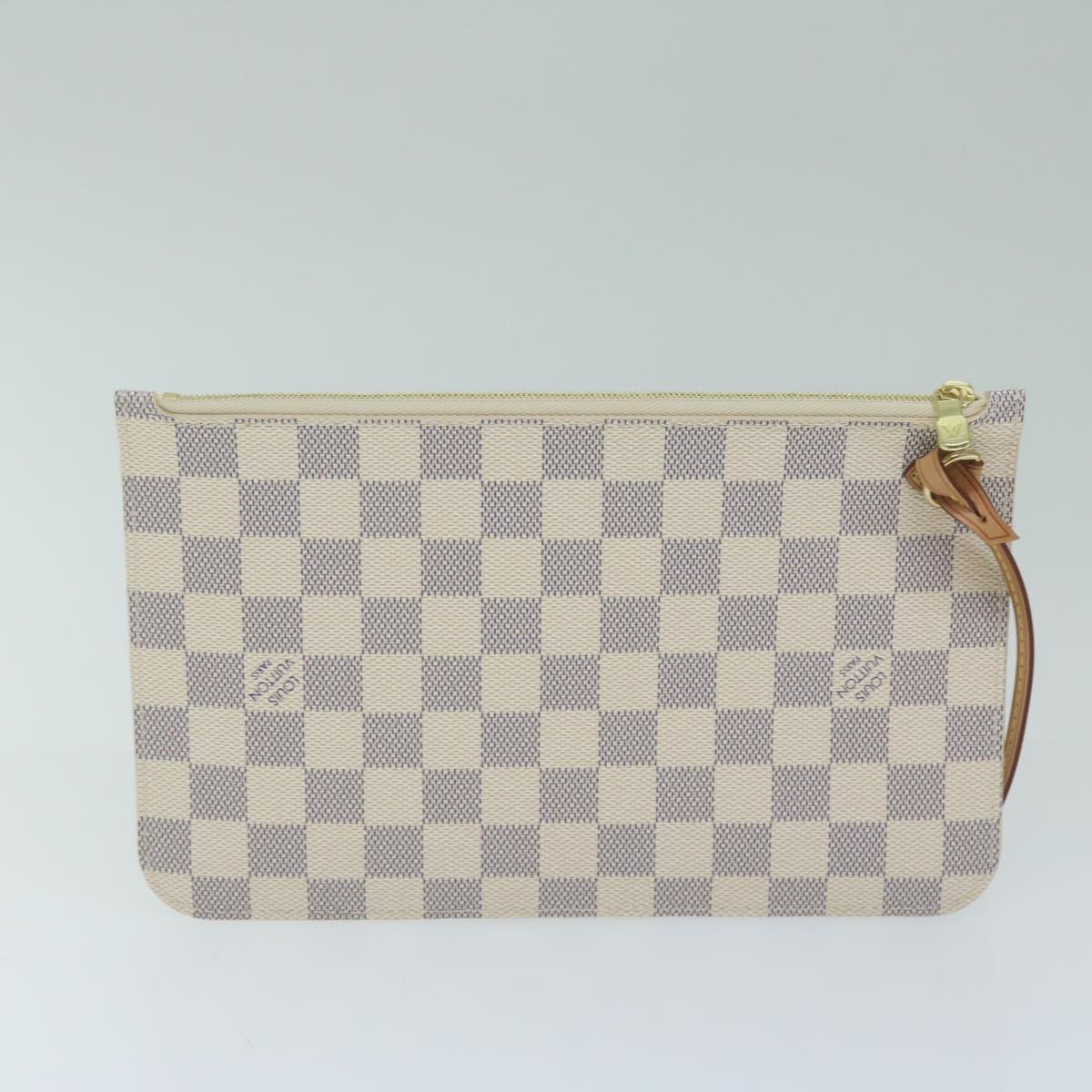 LOUIS VUITTON Damier Azur Neverfull MM Tote Bag N41605 LV 64098