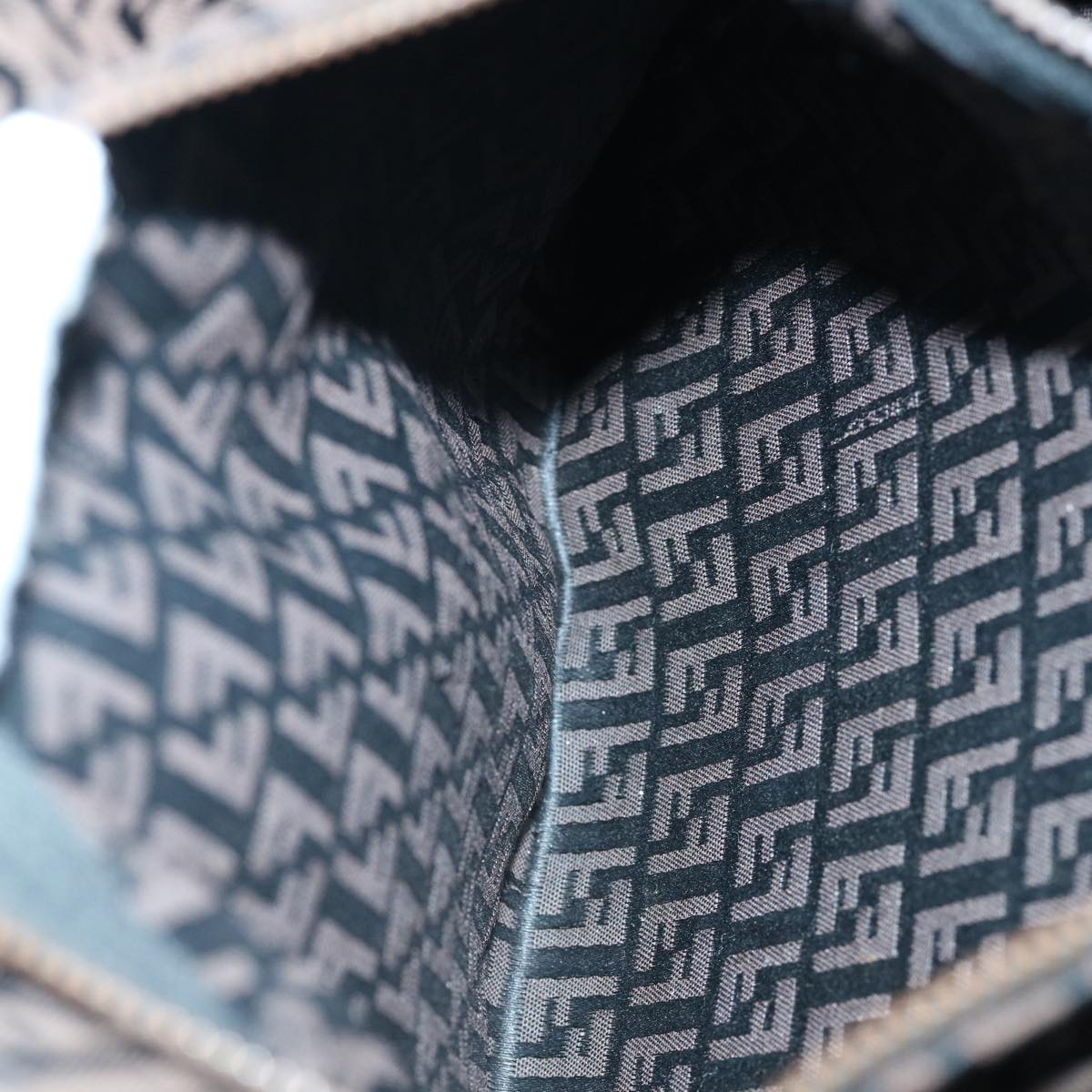FENDI Zucchino Canvas Tote Bag Brown 64110