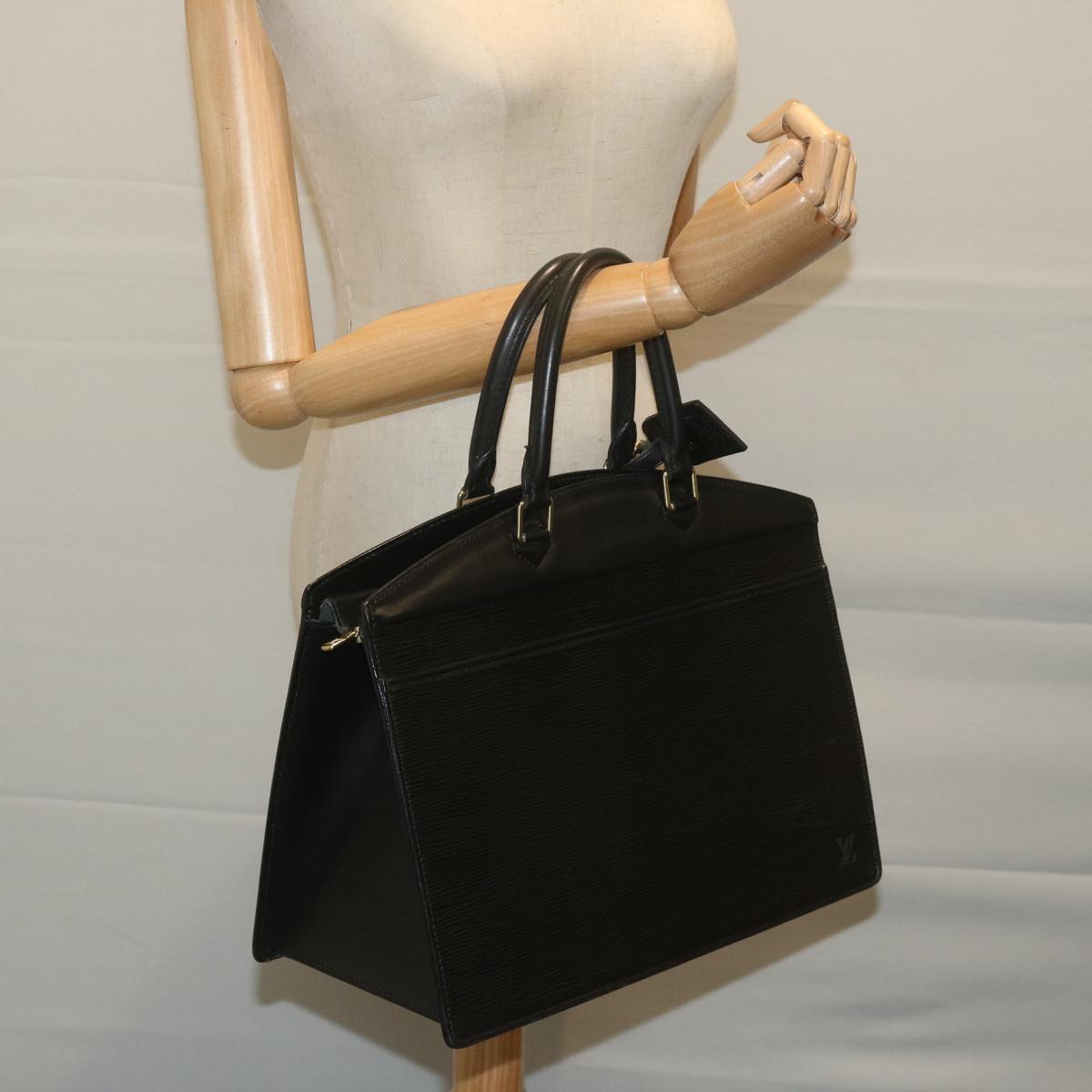 LOUIS VUITTON Epi Riviera Hand Bag Noir Black M48182 LV 64114