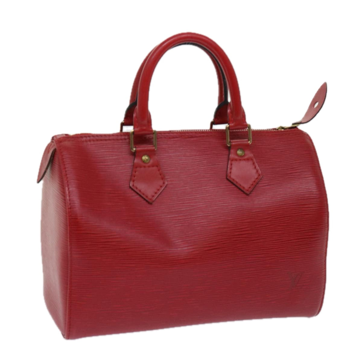LOUIS VUITTON Epi Speedy 30 Hand Bag Castilian Red M43007 LV 64116