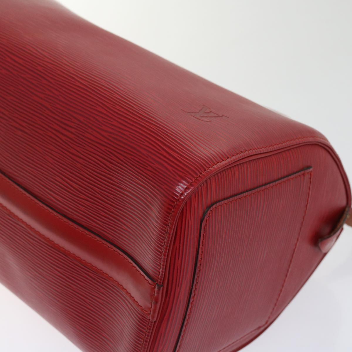 LOUIS VUITTON Epi Speedy 30 Hand Bag Castilian Red M43007 LV 64116