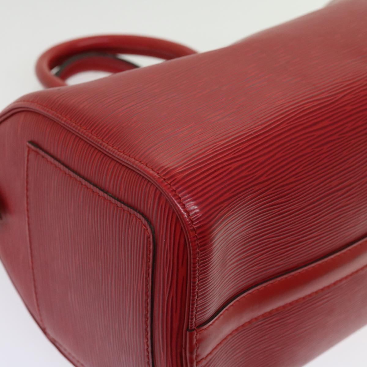 LOUIS VUITTON Epi Speedy 30 Hand Bag Castilian Red M43007 LV 64116