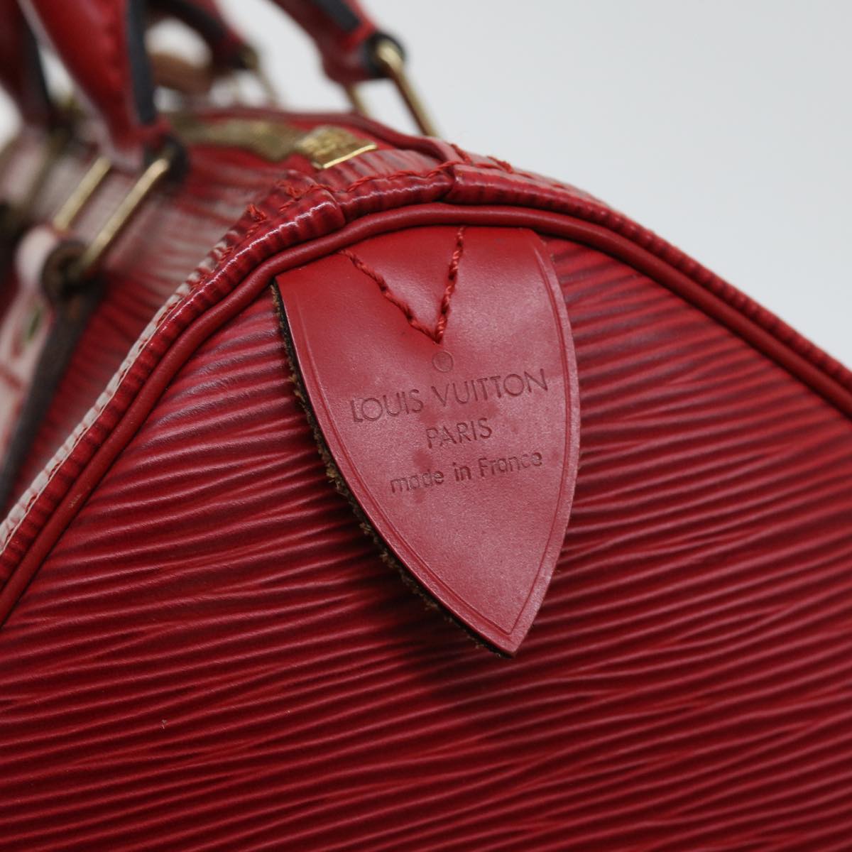 LOUIS VUITTON Epi Speedy 30 Hand Bag Castilian Red M43007 LV 64116
