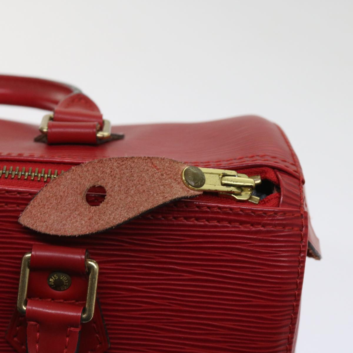 LOUIS VUITTON Epi Speedy 30 Hand Bag Castilian Red M43007 LV 64116