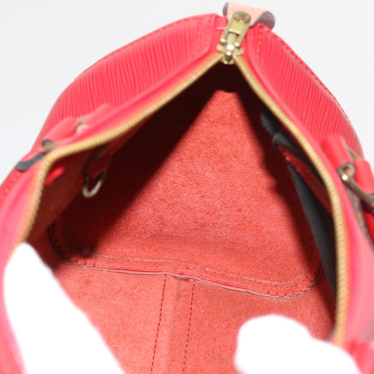 LOUIS VUITTON Epi Speedy 30 Hand Bag Castilian Red M43007 LV 64116
