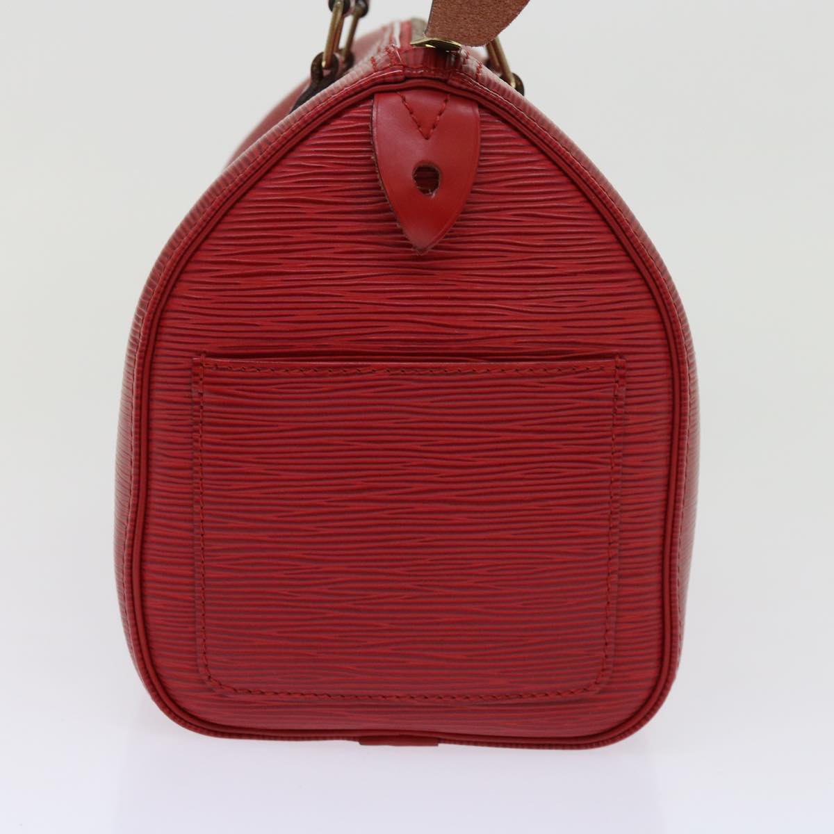 LOUIS VUITTON Epi Speedy 30 Hand Bag Castilian Red M43007 LV 64116