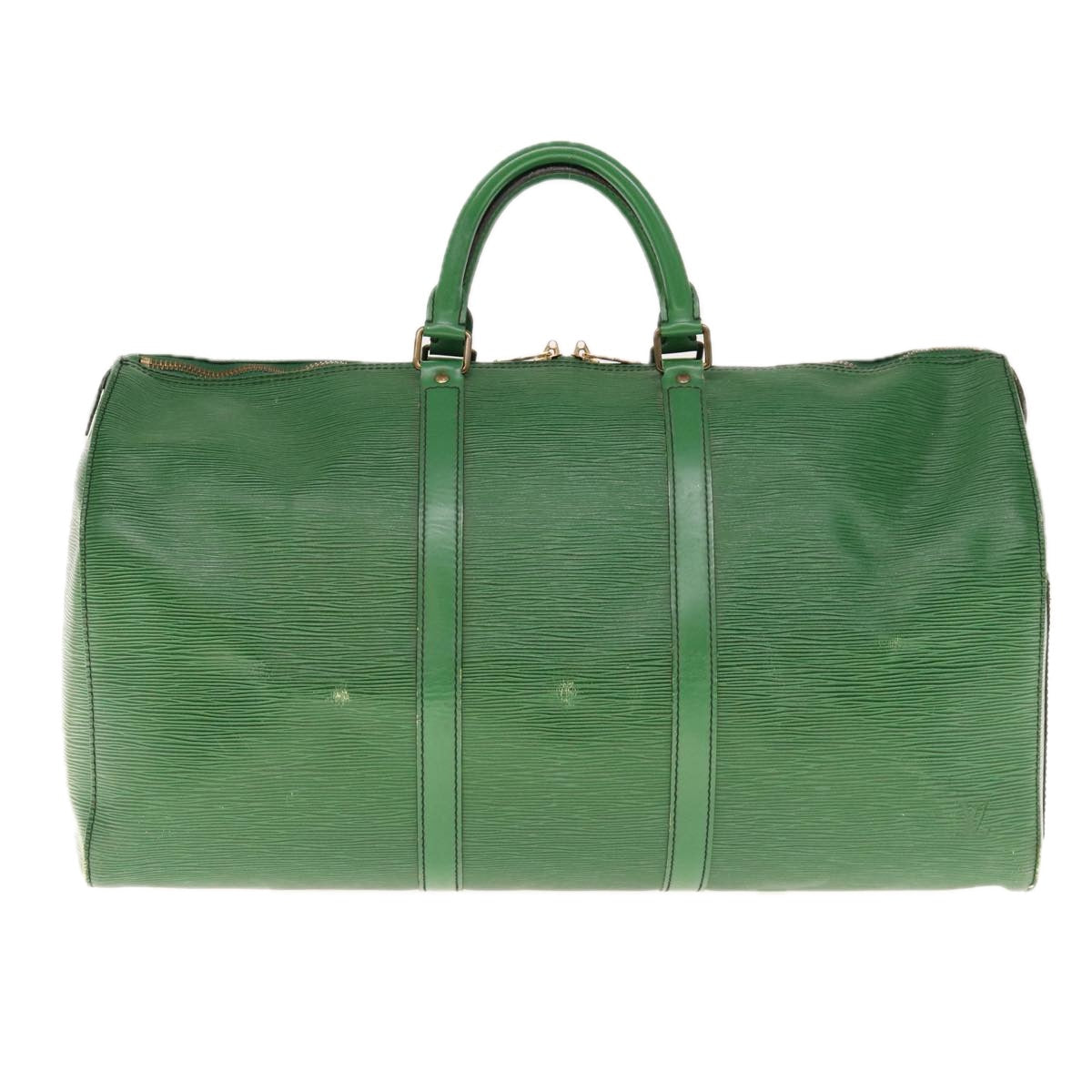 LOUIS VUITTON Epi Keepall 50 Boston Bag Green M42964 LV 64117