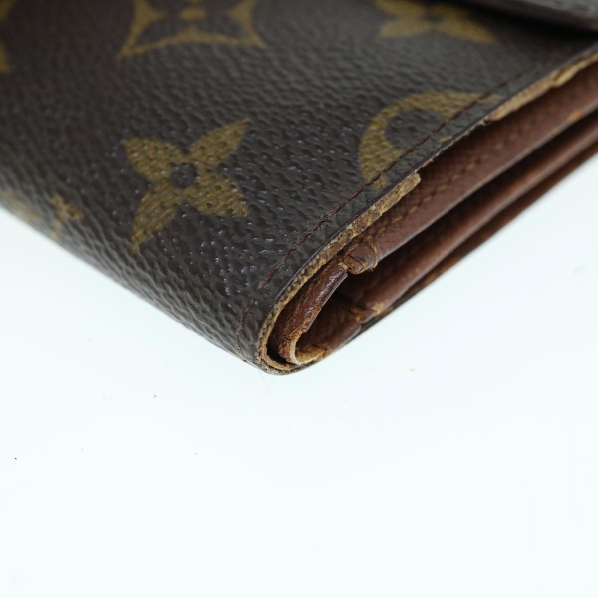 LOUIS VUITTON Monogram Porte Tresor Etui Chequier Wallet M61200 LV 64121
