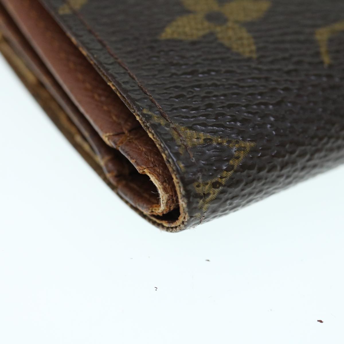 LOUIS VUITTON Monogram Porte Tresor Etui Chequier Wallet M61200 LV 64121