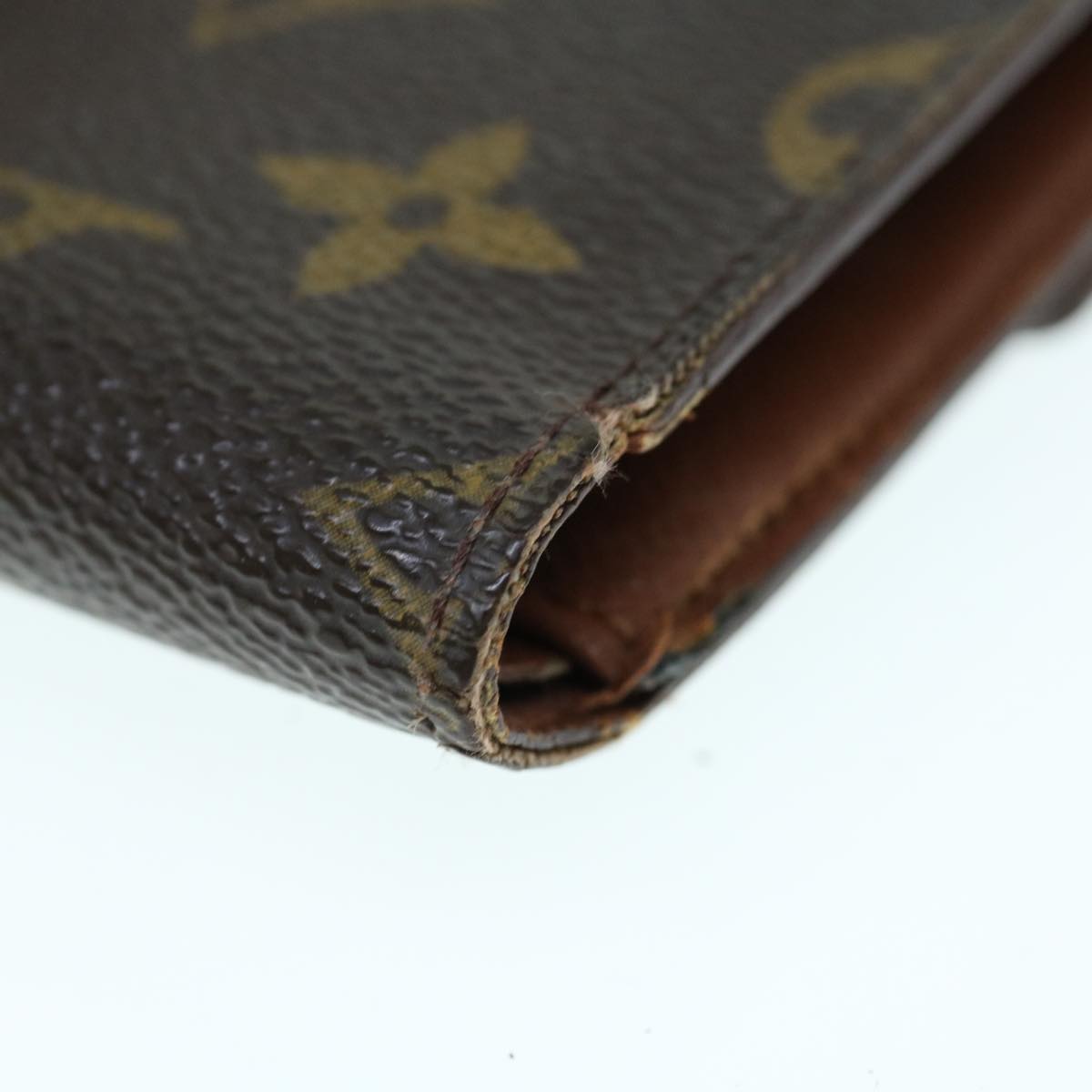 LOUIS VUITTON Monogram Porte Tresor Etui Chequier Wallet M61200 LV 64121