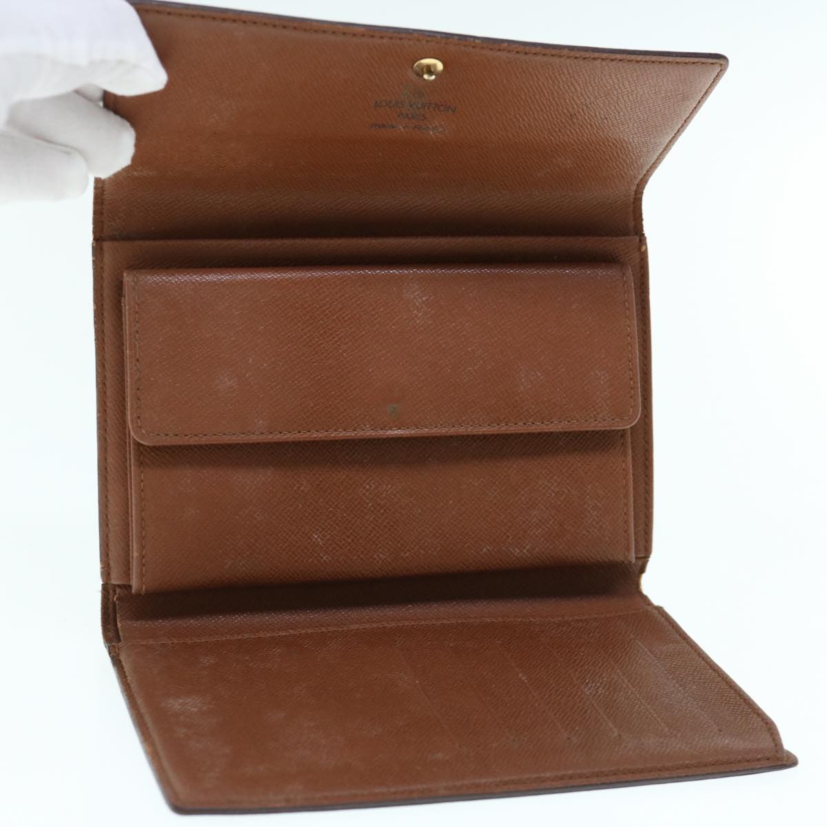 LOUIS VUITTON Monogram Porte Tresor Etui Chequier Wallet M61200 LV 64121