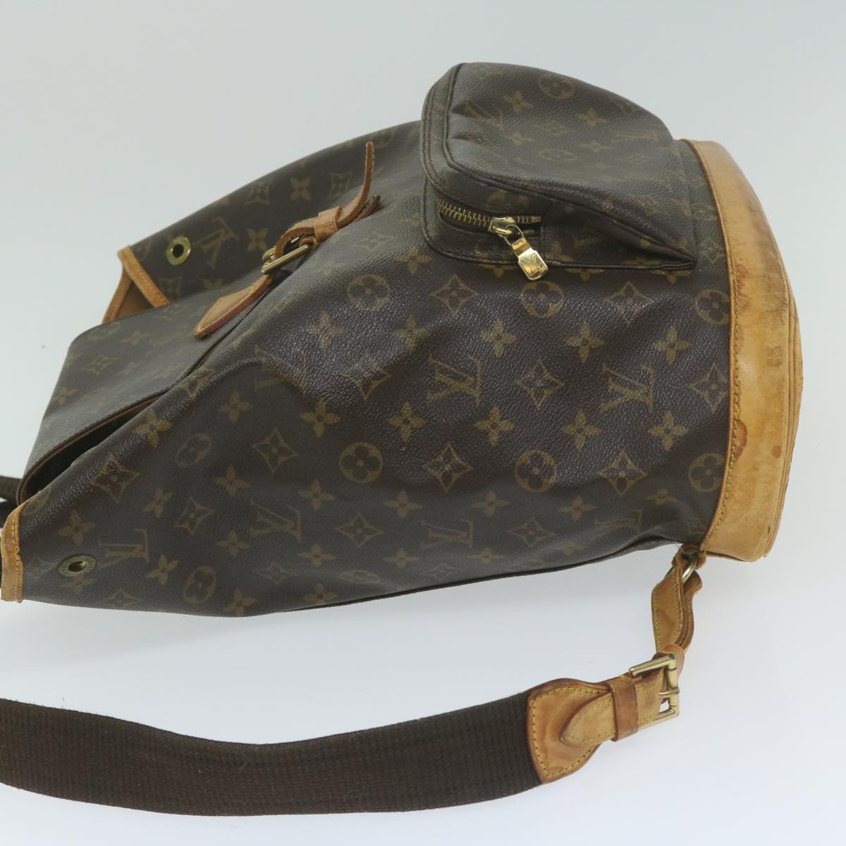 LOUIS VUITTON Monogram Montsouris GM Backpack M51135 LV 64159