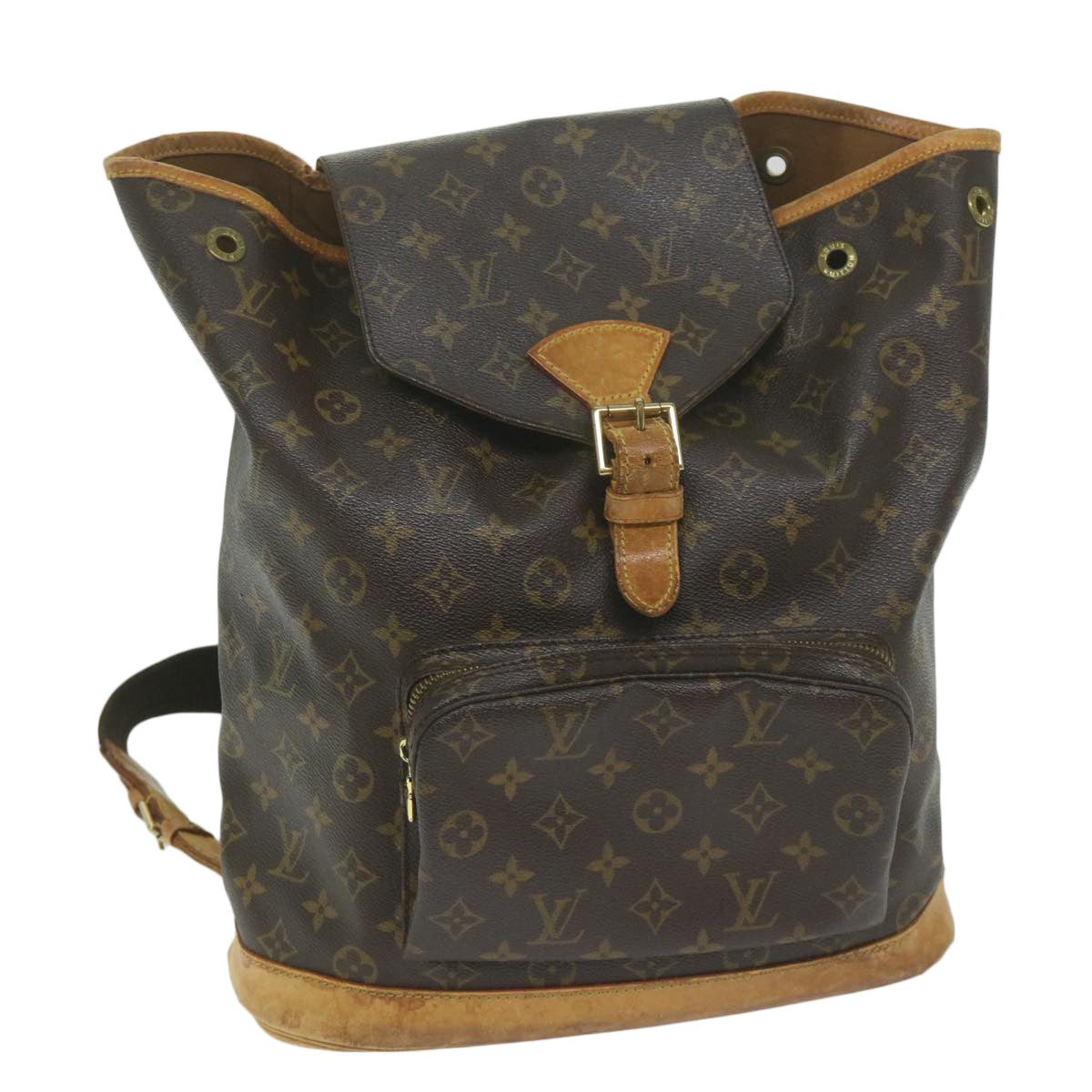 LOUIS VUITTON Monogram Montsouris GM Backpack M51135 LV 64159